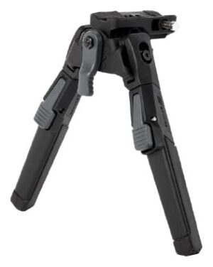 Savage Accu-Pod Sling Stud Bipod 7.2-10 in black polymer with high-traction rubber feet