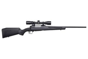 Savage 110 Apex Hunter XP .243 Winchester 22 in bolt-action rifle with Vortex 3-9x40 scope
