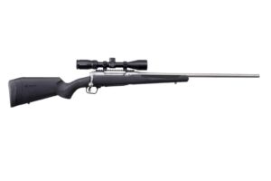 Savage 110 Apex Storm XP .308 Win bolt-action rifle with Vortex Crossfire II 3-9x40 scope and black synthetic stock