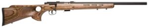 Savage 93R17 BTV right-hand laminate thumbhole rifle with 21-inch heavy barrel