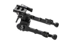 Accu-Tac PC-4 Arca Spec QD bipod anodized black on Arca rail