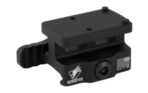 American Defense quick-release mount for Trijicon RMR style red dots, black anodized