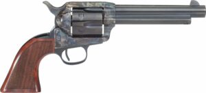 Cimarron Arizona Ranger AR401 .357 Magnum 5.5 in revolver with blued barrel and checkered walnut grip