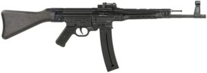 Mauser Rimfire STG-44 22 LR rifle with black barrel and wood fixed stock, 16.50-inch barrel
