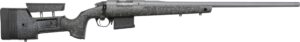 Bergara HMR Pro 7mm PRC 24 inch threaded barrel rifle in grey with adjustable HMR mini-chassis stock