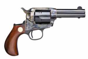 Cimarron Lightning CA980 .38 Special 3.5 inch blued revolver with birdshead walnut grip