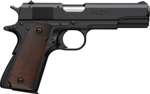 Browning 1911-22 A1 .22 LR 4.25 in pistol, matte black frame, brown grips