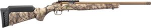 Ruger American Rimfire .22 WMR 18-inch Bronze Cerakote threaded barrel Go Wild camo stock