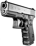 Glock G19 Gen3 9mm compact pistol 4.02in barrel matte black polymer frame