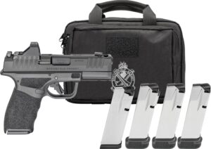 Springfield Hellcat Pro Comp OSP 9mm pistol Gear Pac with Viridian RFX11 and four magazines