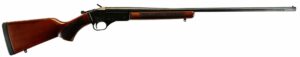 JTS Lonestrike single-shot .410 bore shotgun with 28-inch blued barrel and hardwood stock