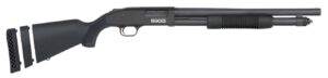 Mossberg 590S 12 Gauge 18.5in threaded barrel pump shotgun, matte blue with black synthetic stock