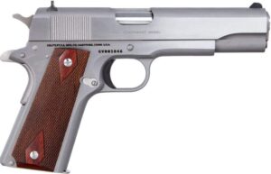Colt 1911 Classic Government .45 ACP 5-inch Stainless with double-diamond rosewood grips