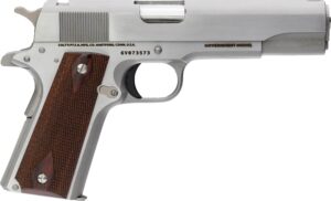 Colt 1911 Classic stainless .45 ACP 5 inch 7-round wood grips