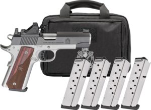 Springfield Armory Ronin AOS 1911 .45 ACP 4.25 in Gear Pac with Viridian RFX11 and wood laminate grips