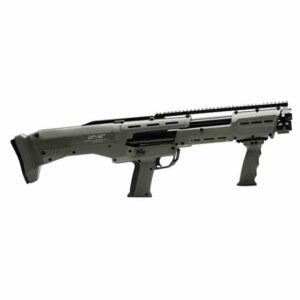 Standard Manufacturing DP-12 double-barrel pump shotgun in olive drab green