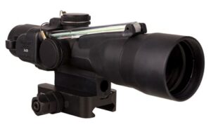 Trijicon ACOG 3x30 Green Horseshoe/Dot riflescope with Q-LOC mount, matte black