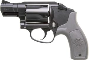 Smith & Wesson M&P Bodyguard 38 .38 Special +P small-frame revolver with integrated Crimson Trace laser
