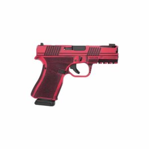 Black Rain Ordnance Frontline+ compact 9mm handgun Firehouse Red Battleworn finish