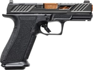 Shadow Systems XR920 Elite 9mm pistol 4in bronze spiral-fluted barrel black frame optic cut