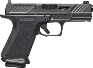 Shadow Systems MR920 Elite 9mm pistol in black with 4.5 inch fluted barrel and night sights