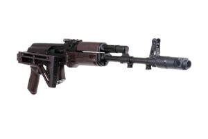 Arsenal SAM7SF 7.62x39 AK rifle with plum furniture and aluminum side-folding stock