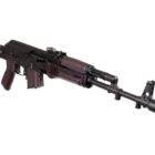 Arsenal SAM7SF 7.62x39 AK rifle with plum furniture and aluminum side-folding stock