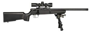 Savage Rascal Target XP .22 LR rifle 16.13in with 4x32 scope and bipod