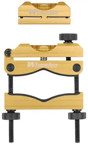 Wheeler Professional Reticle Leveling System 119050 black yellow CNC aluminum level kit