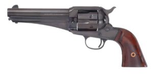 Taylors and Company 1875 Outlaw 9mm single-action revolver with 5.5 inch blued barrel and walnut grips