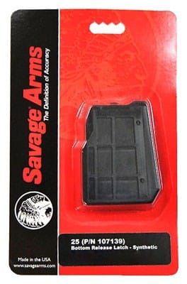 SAVAGE MAGAZINE MODEL 25 - 17 HORNET 4RD SYNTHETIC MATTE
