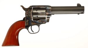 Taylors and Company 1873 Cattleman Drifter .357 Magnum 4.75 in blued octagonal barrel walnut grip