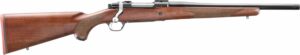 Ruger Hawkeye Hunter .243 Win rifle with 16.6 inch threaded barrel and walnut stock