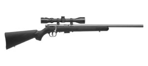 Savage 93 FVSS XP .22 WMR 21-inch stainless heavy barrel rifle with synthetic stock and mounted 3-9x40 scope