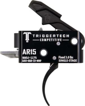 TRIGGERTECH AR-15 SINGLE STAGE - BLACK COMPETITIVE PRO CURVED