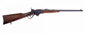 Cimarron 1865 Spencer 20in .45 Long Colt carbine with blued finish and walnut stock