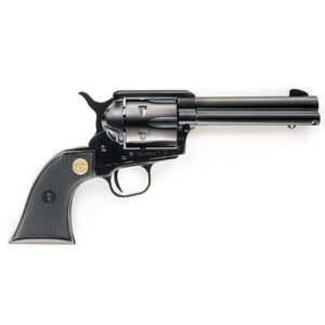 Chiappa 1873 SAA .17 HMR 4.75-inch blued revolver with black polymer grips