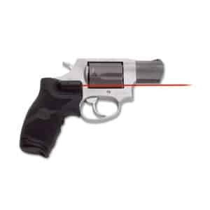 Crimson Trace Lasergrips for Taurus small frame revolvers, black rubber overmold, red laser