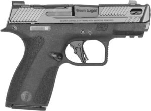 Smith & Wesson M&P Shield X Carry Comp 9mm 3.6-inch pistol, black, optics-ready