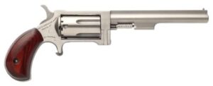 North American Arms Sidewinder NAA-SW-4 .22 WMR 4-inch stainless revolver with rosewood birdshead grip
