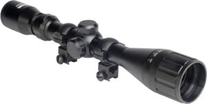 Hatsan Optima AO 3-9x40 airgun scope black with rings and caps