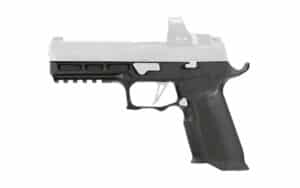 Icarus Precision A.C.E. 320 SOCOM Full Grip Module for Sig P320 in black showing textured grip and 1913 rail