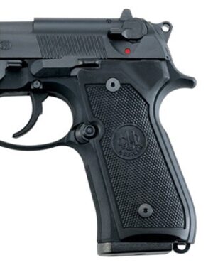 Beretta black plastic factory grips for 92/96 pistols, set of two