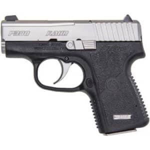 KAHR P380 .380 ACP pistol with matte stainless slide and black polymer frame