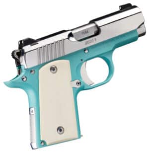 Kimber Micro 9 Bel Air 9mm 3.15in pistol two-tone Bel Air Blue frame ivory grips