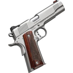 KIMBER Stainless II 10mm 5-inch stainless 1911 pistol with rosewood grips and fiber-optic front sight