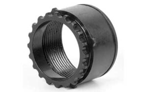 LBE Unlimited ARBNT308 4130 steel barrel nut with black phosphate finish