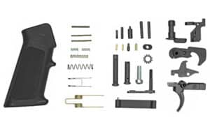 LUTH-AR LRPK-308 complete AR-308 lower parts kit components laid out