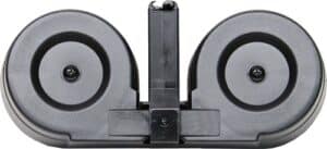 IVER JOHNSON MAGAZINE AR15 - 223 100RD DRUM BLK/CLEAR POLY