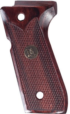 Pachmayr laminated rosewood checkered grips for Beretta 92FS